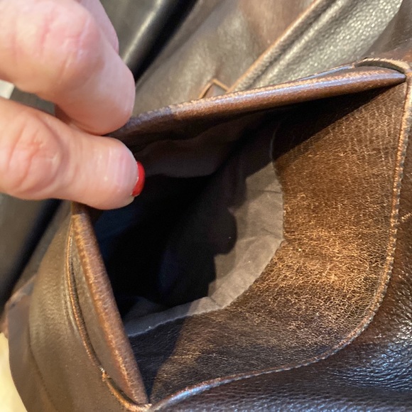 Mens Leather Y2K Bomber Jacket! Like New! Worn 1x! Quilted Liner/Pockets! XL🔥🎄 - Picture 9 of 13